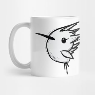 Weird bird sketch Mug